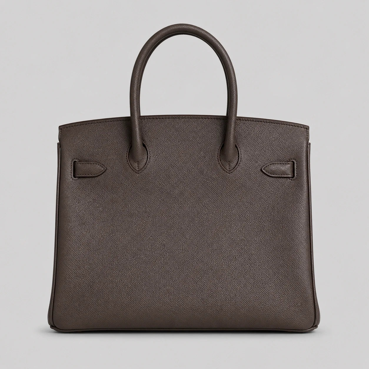 Hermès Birkin 30 Epsom Gris Gold — Rückansicht | Luren Authentisch