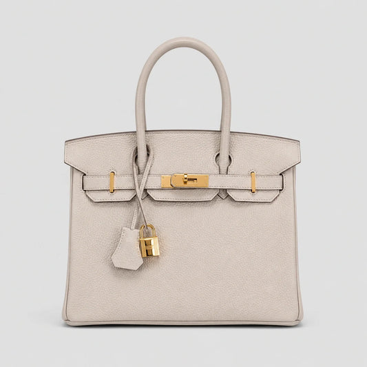 Hermès Birkin 30 Togo Craie Gold — Hauptansicht Vorderseite | Luren Authentisch