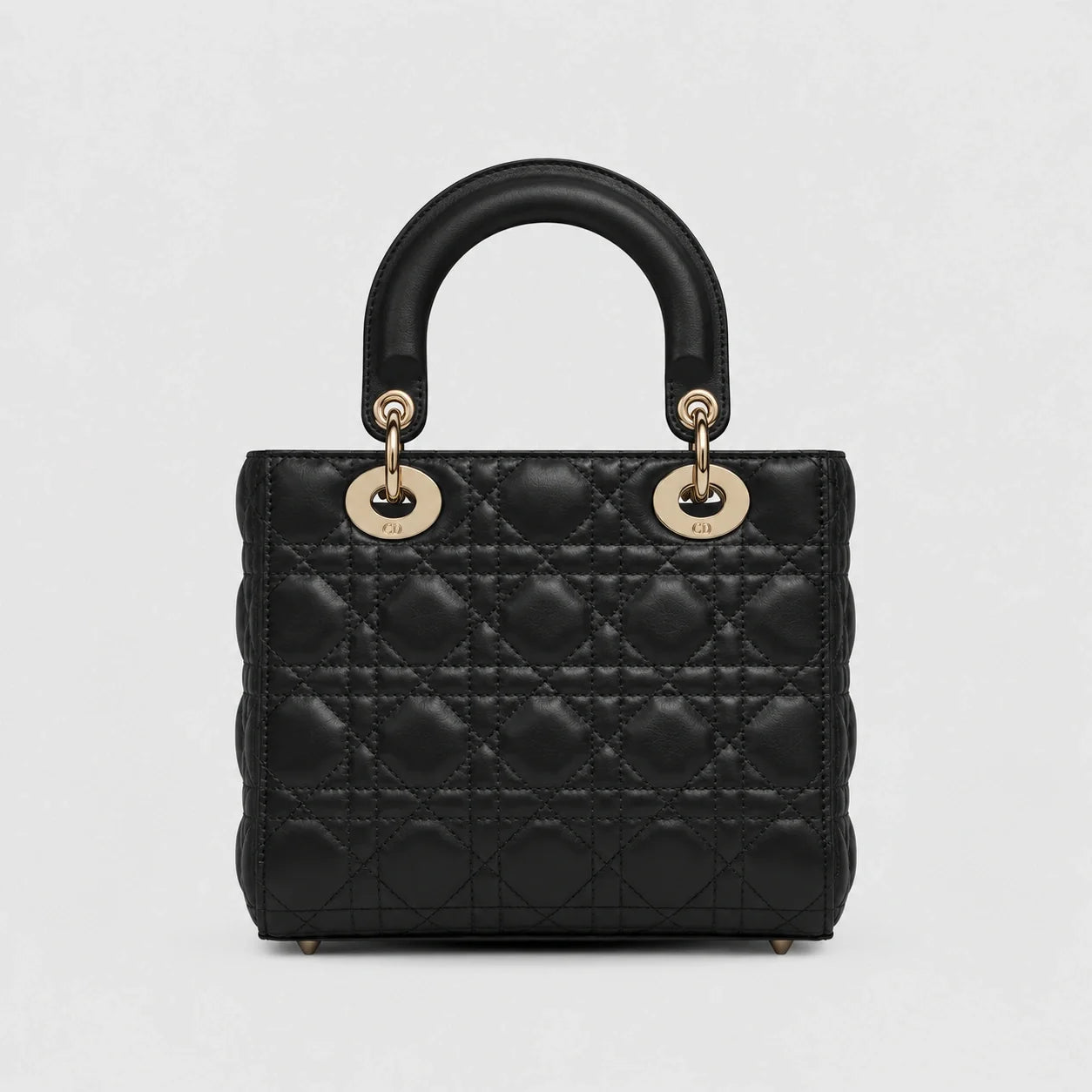 Lady Dior Cannage Lammleder Schwarz — Rückansicht | Luren Authentisch