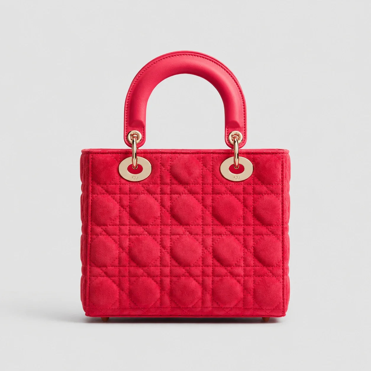 Lady Dior Cannage Veloursleder Rose Peony — Rückansicht | Luren Authentisch